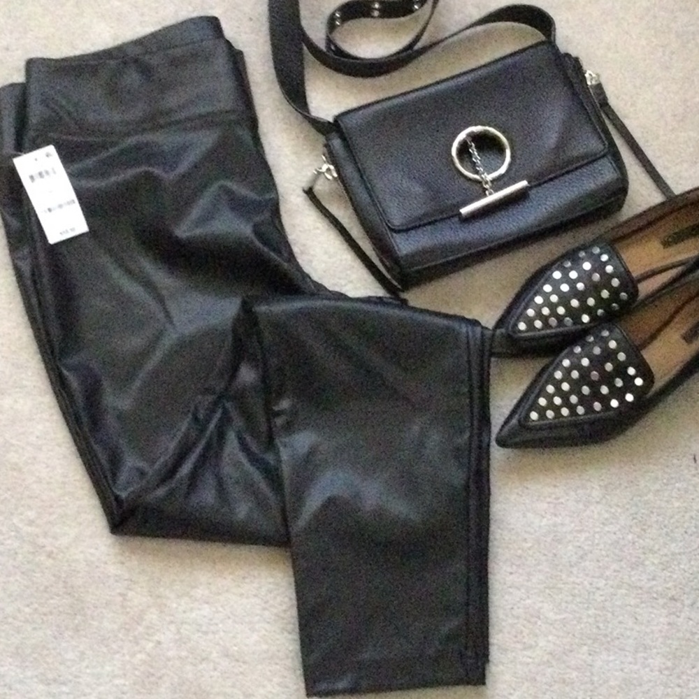 INC Faux Leather Leggings NWT